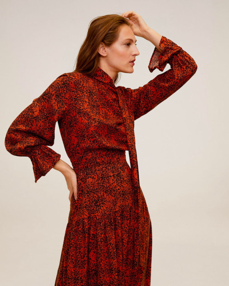 Midi printed dress - Image 2